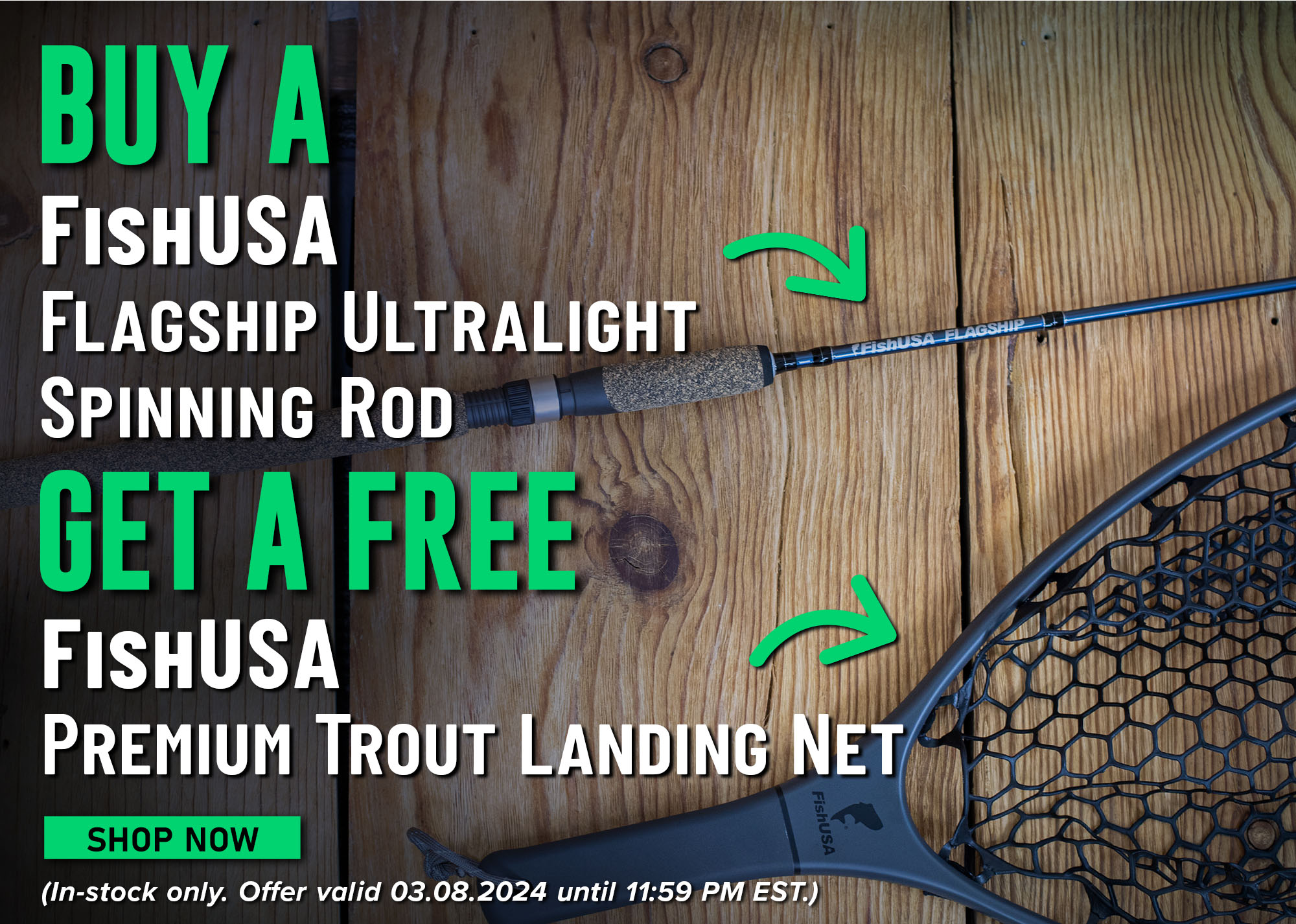 FishUSA Premium Trout Landing Net