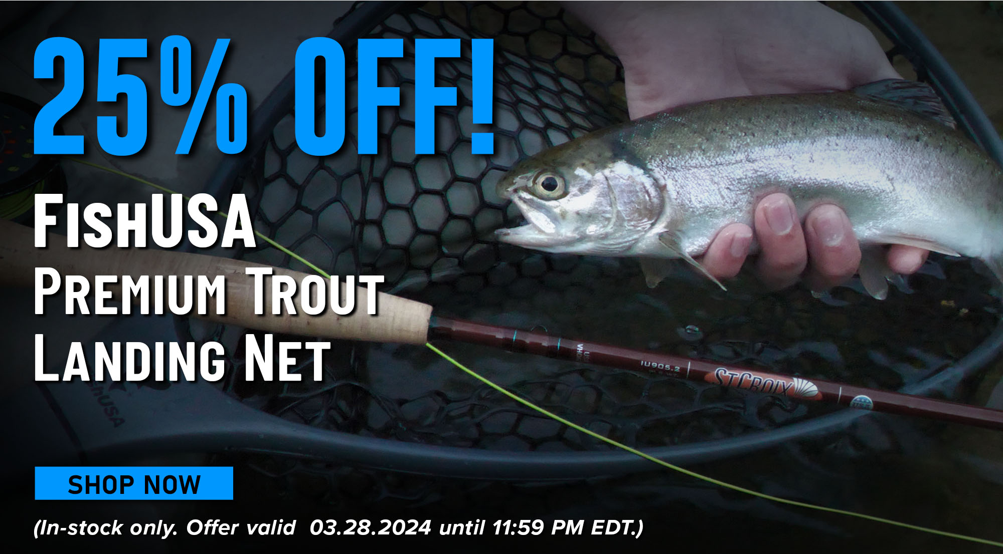  FishUSA Premium Trout & Steelhead Landing Net