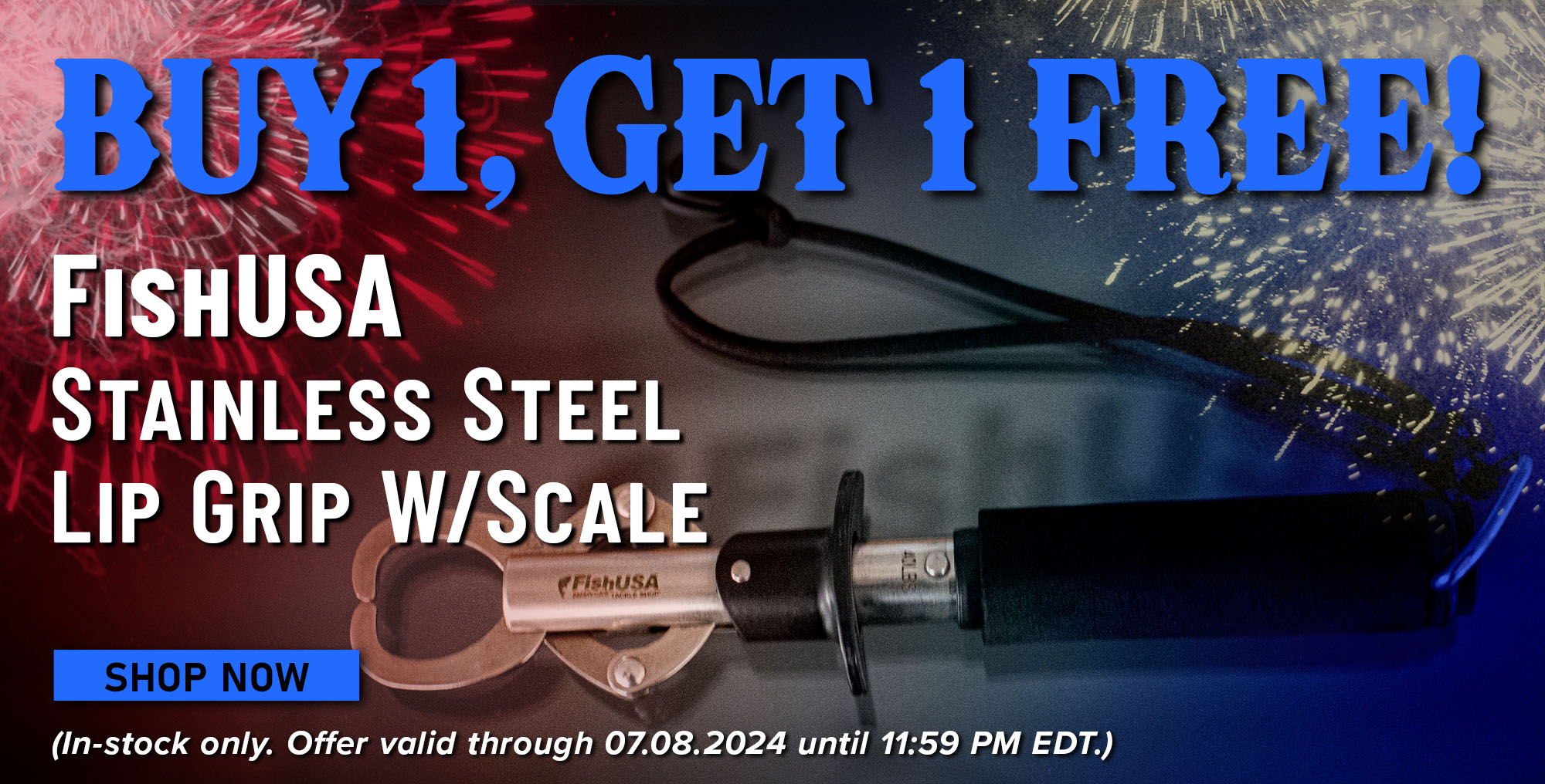 Buy 1, Get 1 Free! FishUSA Stainless Steel Lip Grip with Scale Shop Now (In-stock only. Offer valid through 07.08.2024 until 11:59 PM EDT.)