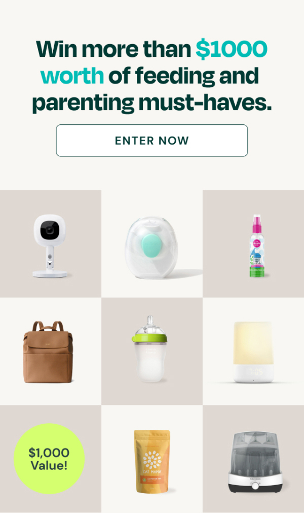 Win more than $1000 worth of feeding and parenting must-haves. | Enter Now