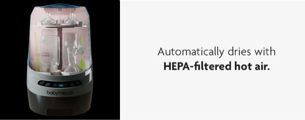 HEPA-filtered hot air.