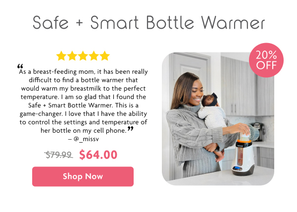 Safe + Smart Bottle Warmer | Shop Now