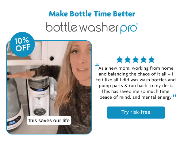Make Bottle Time Better Bottle Washer Pro | Try Risk-Free