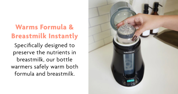 Warms Formula & Breastmilk Instantly