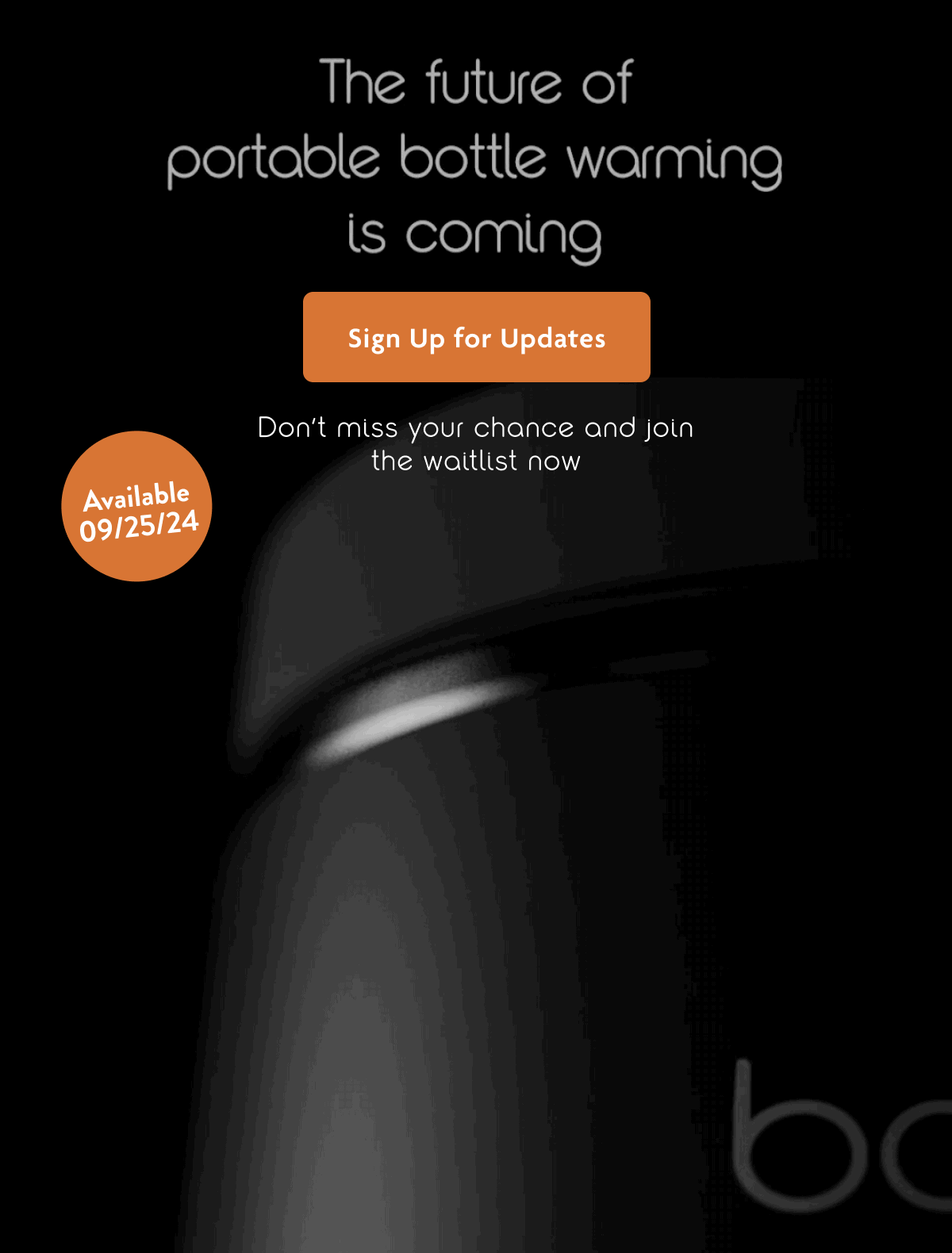 The Future Of Portable Bottle Warming Is Coming | Sign Up For Updates