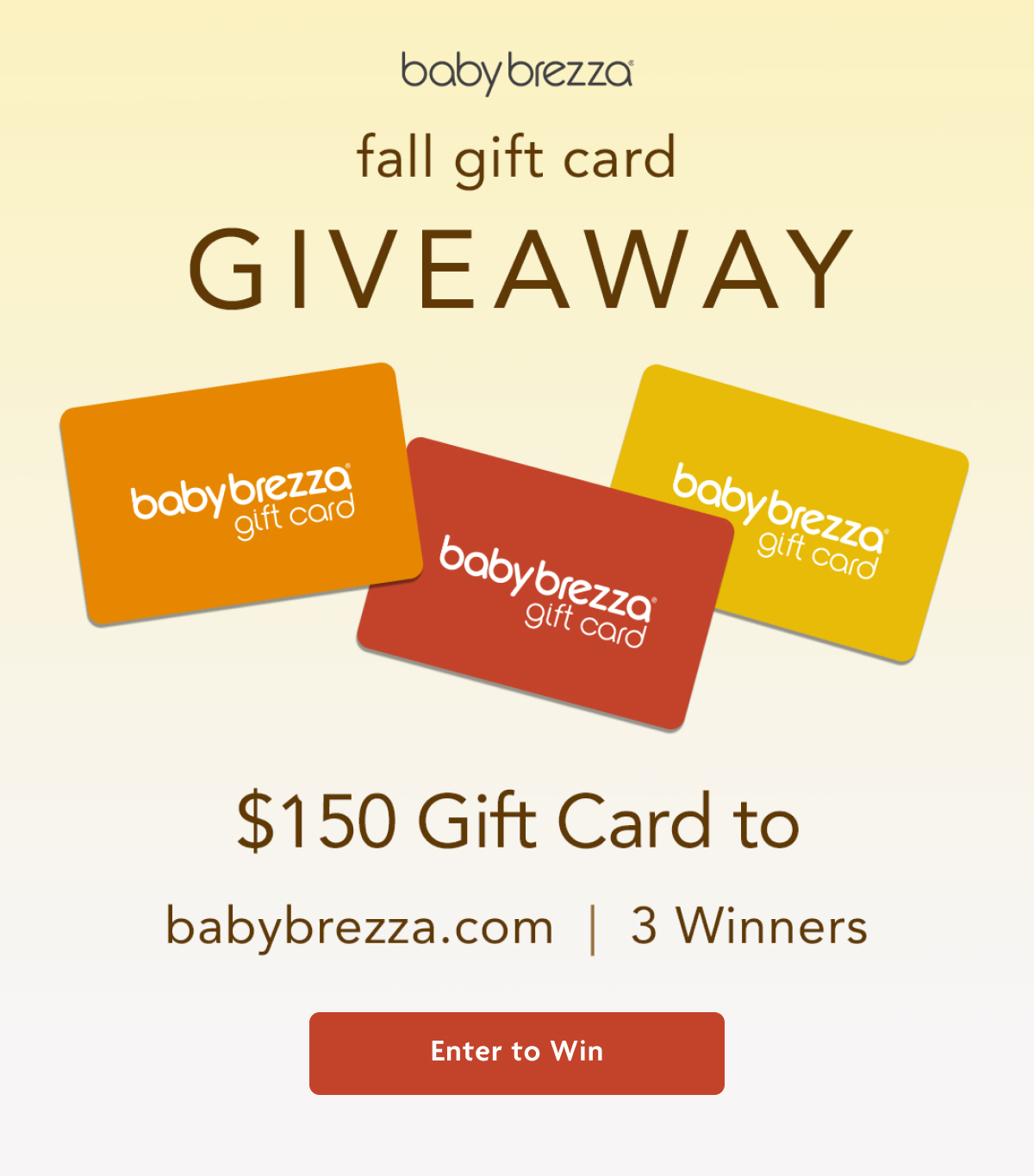 Baby Brezza Fall Gift Card Giveaway | Enter To Win