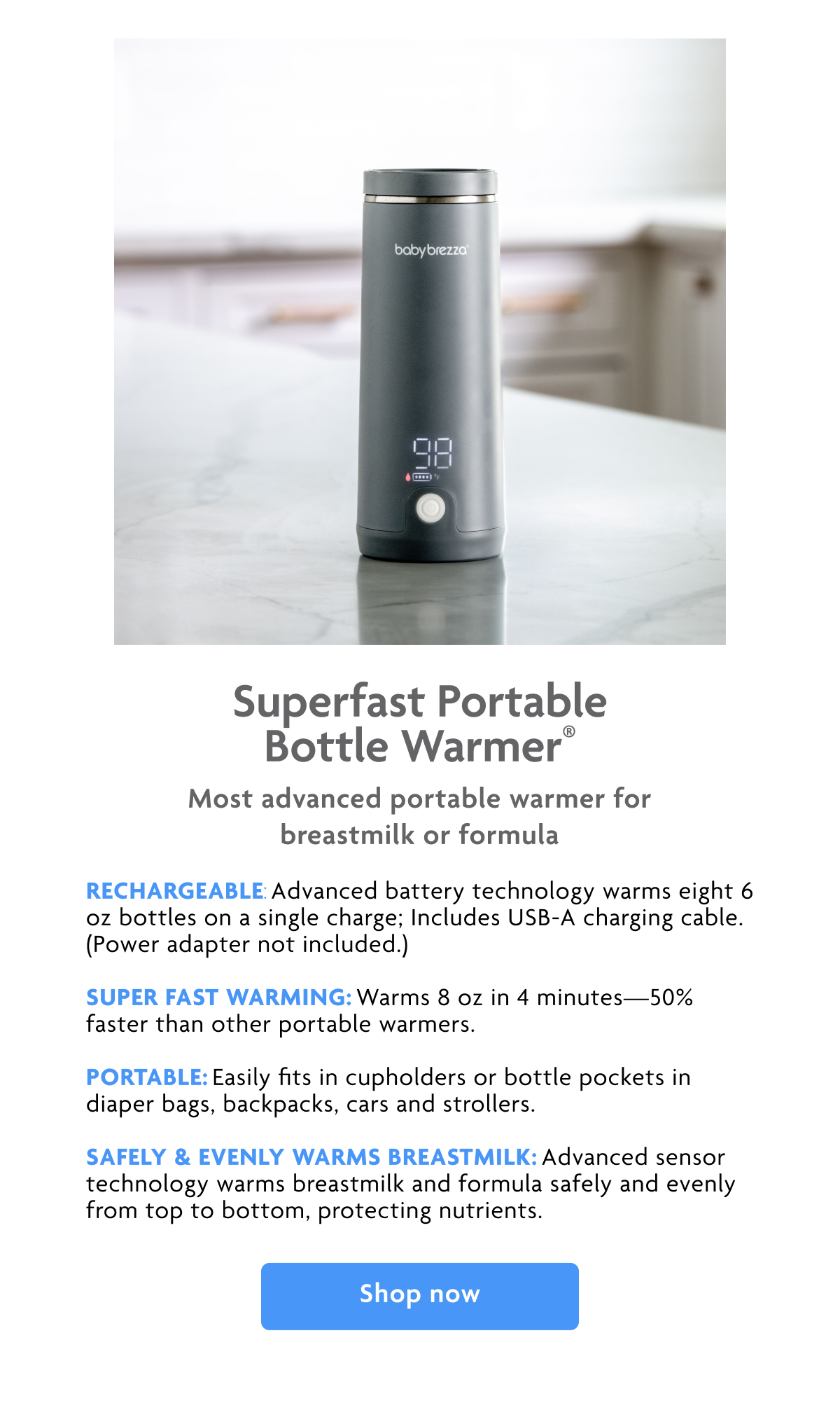 Superfast Portable Bottle Warmer | Shop Now