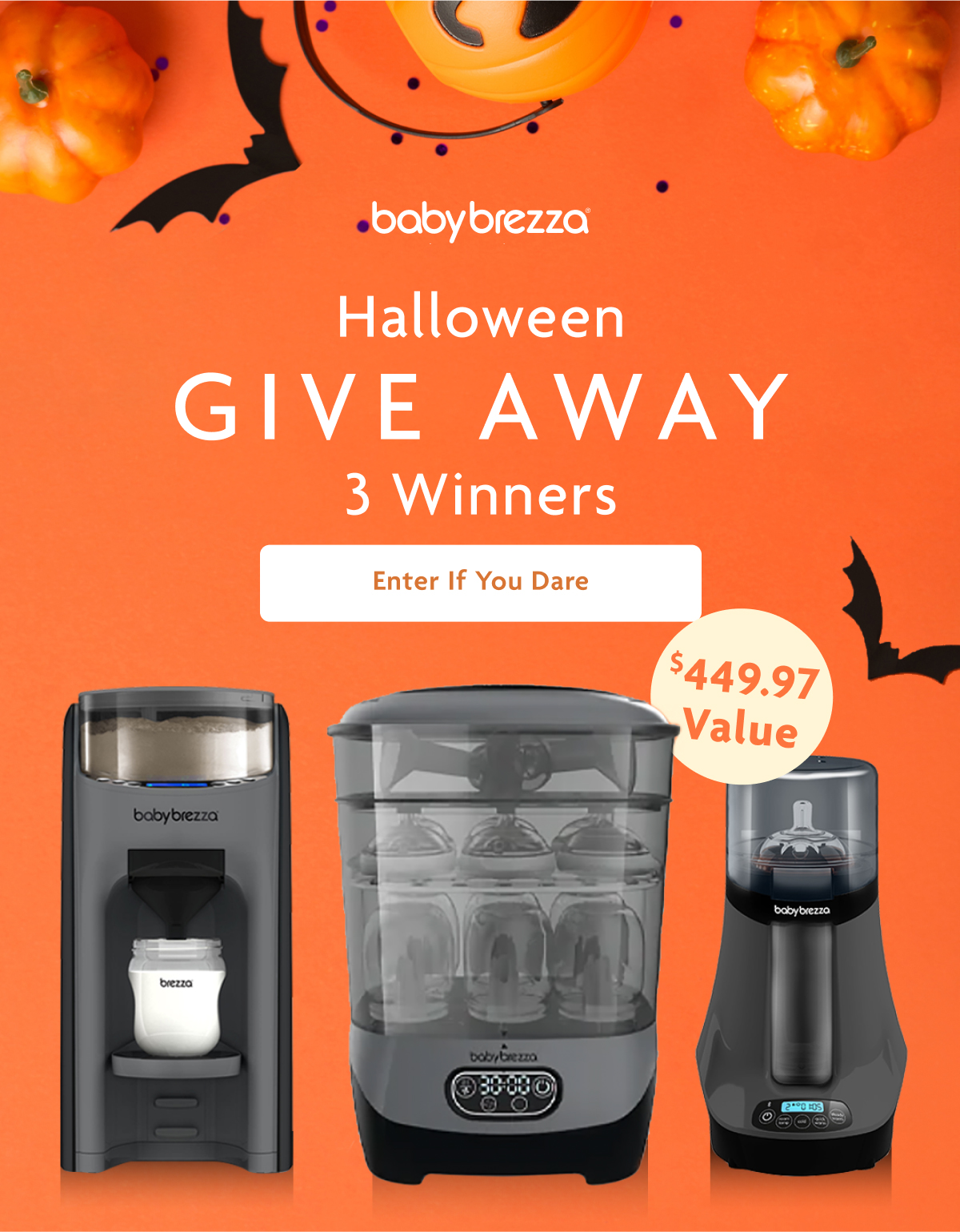 Baby Brezza Halloween Give Away | Enter If You Dare