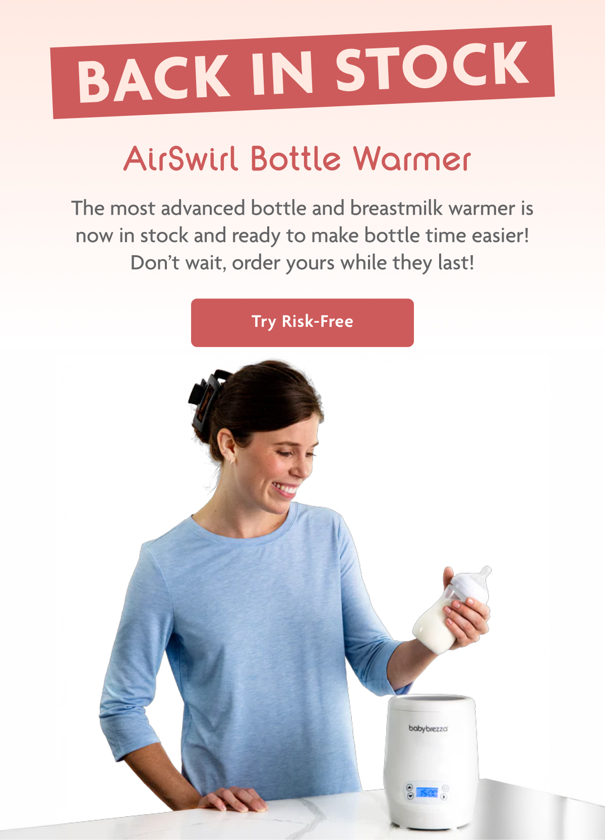 Back In Stock AirSwirl Bottle Warmer | Try Risk-Free