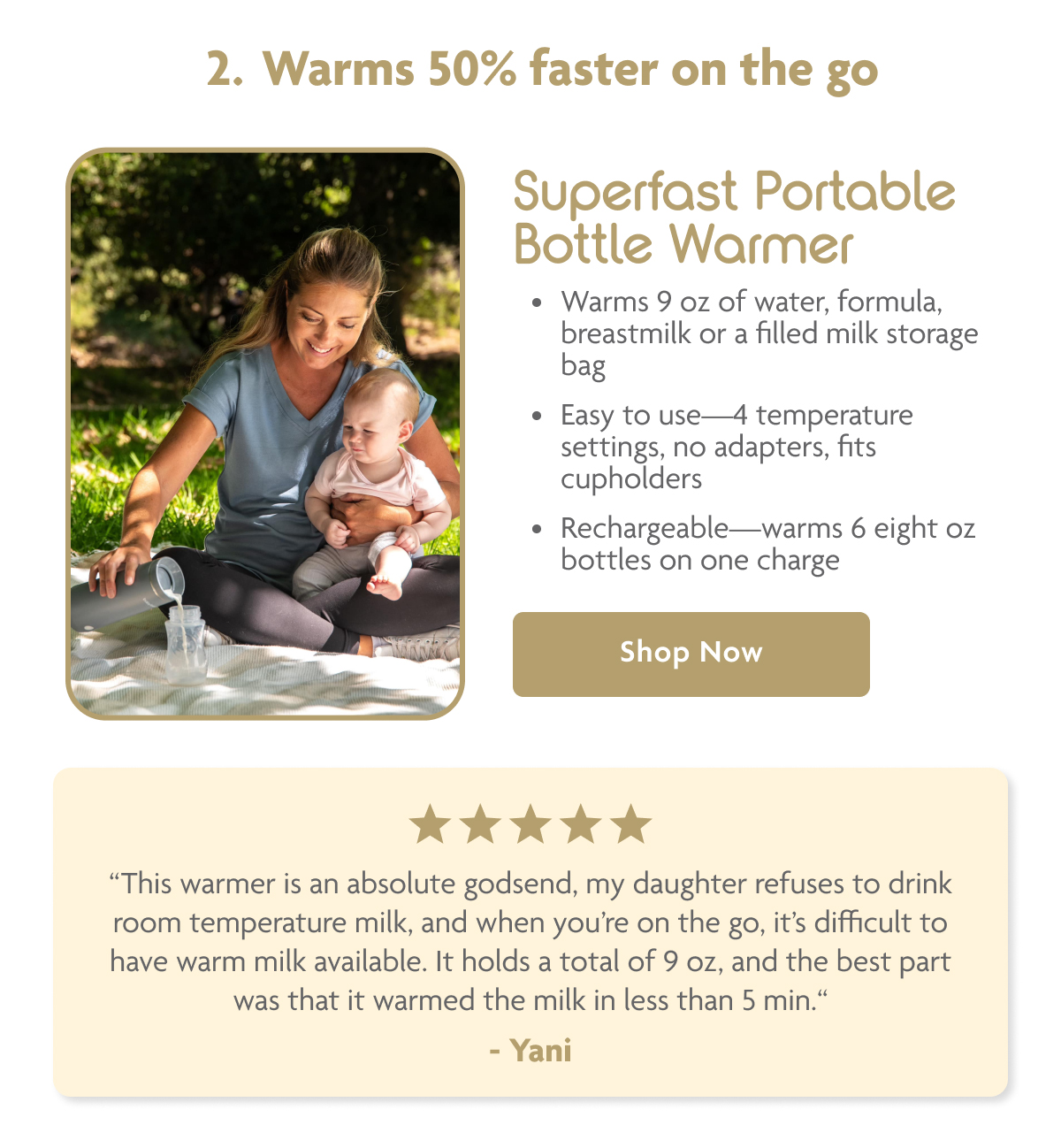 Superfast Portable Bottle Warmer | Shop Now