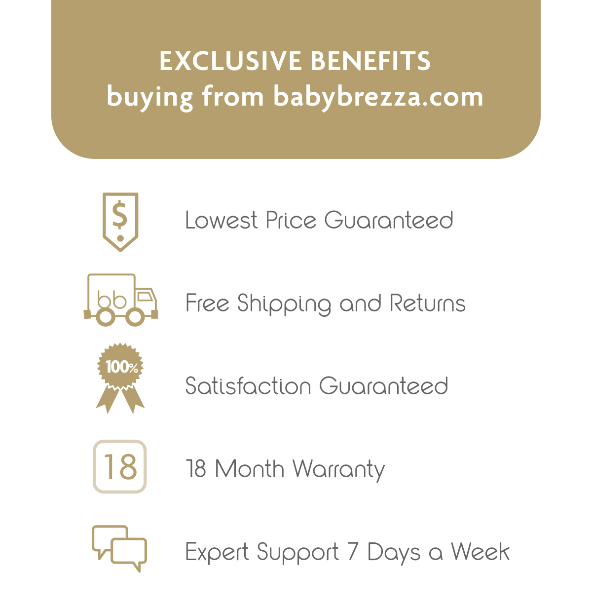 Exclusive Benefits