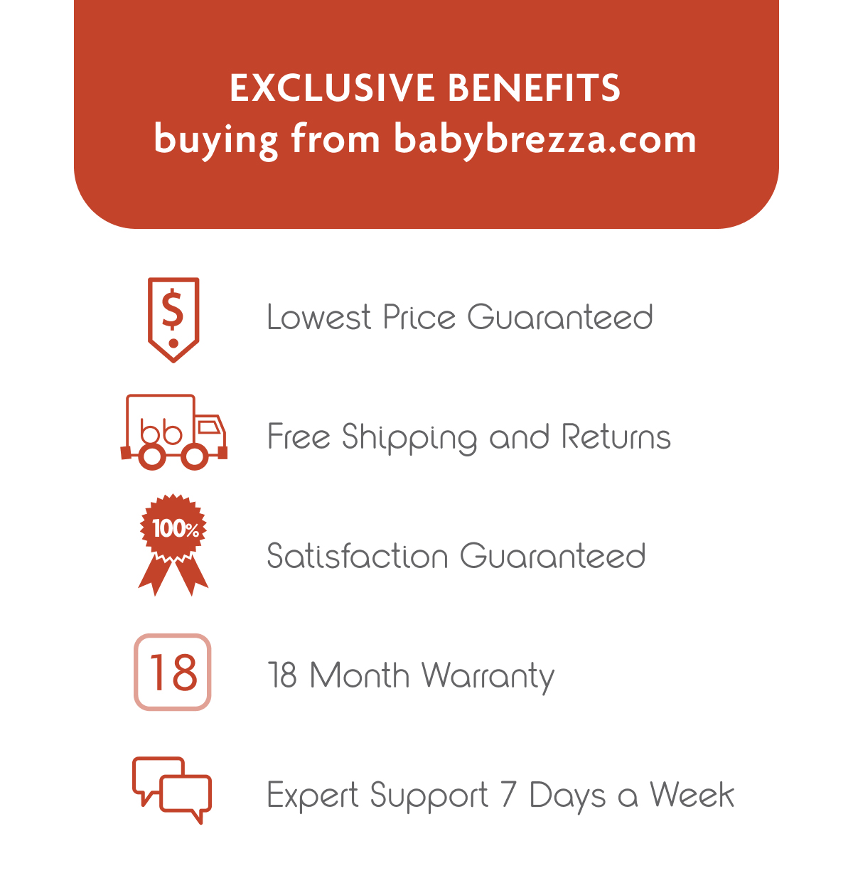 Exclusive Benefits