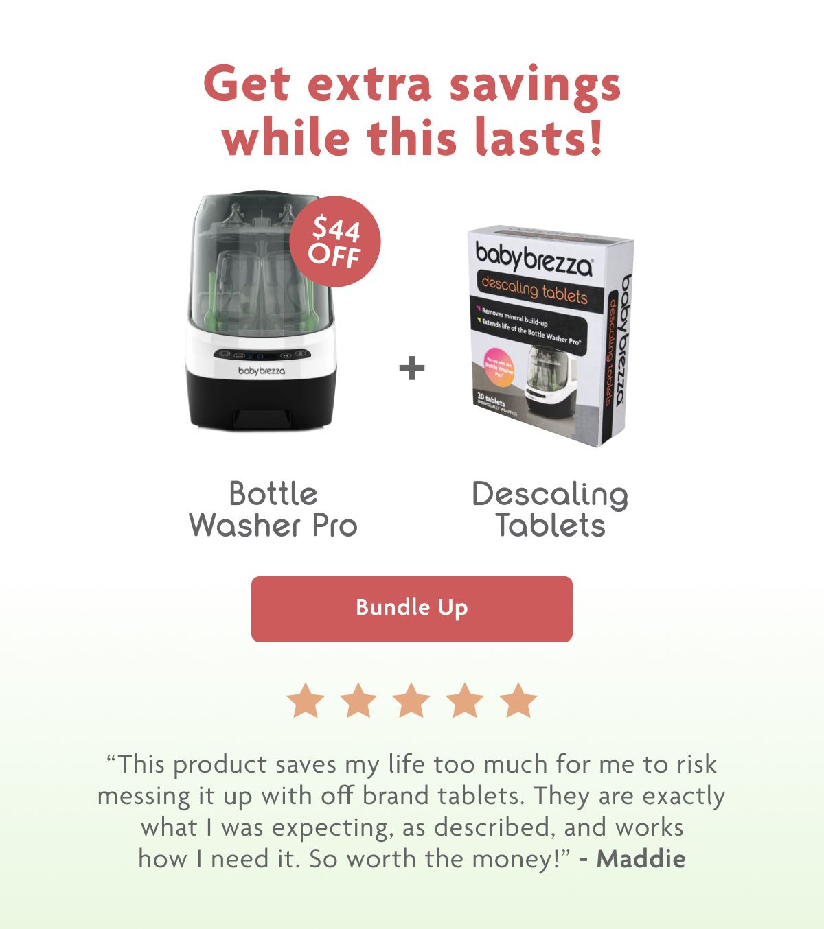 Bottle Washer Pro + Descaling Tablets | Bundle Up