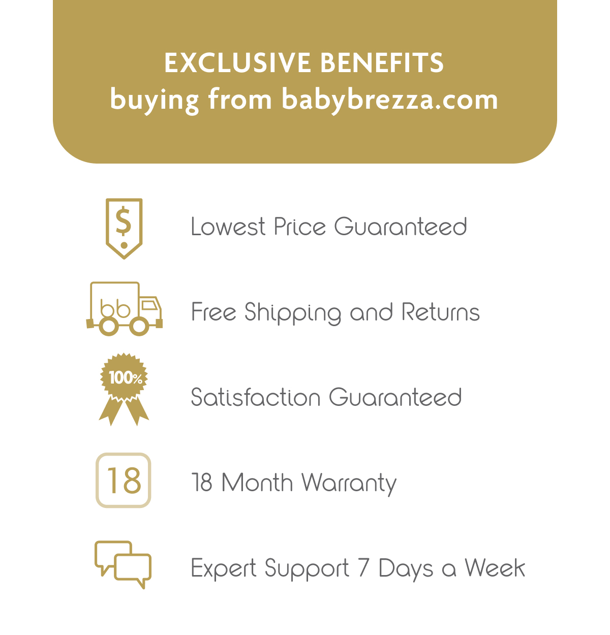 Exclusive Benefits
