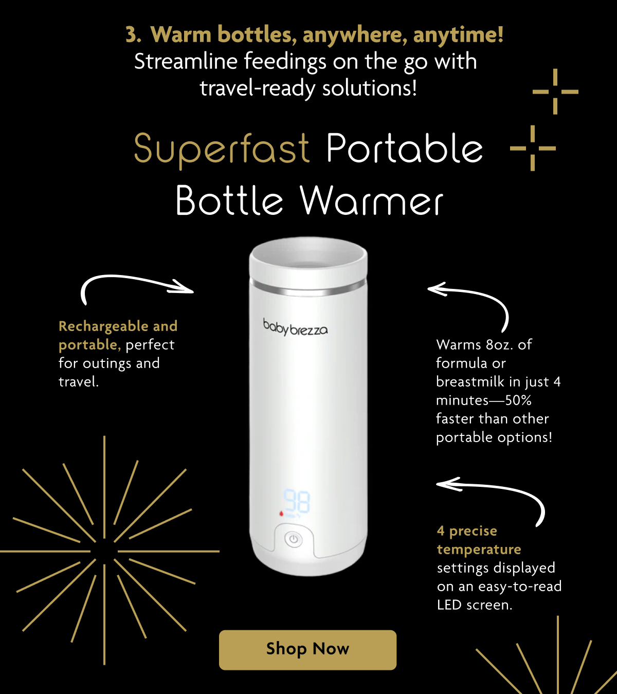 Superfast Portable Bottle Warmer | Shop Now