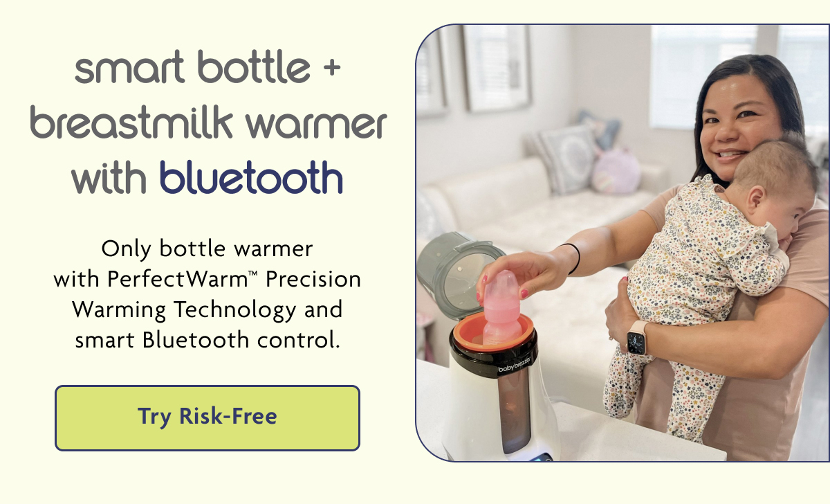 Smart Bottle + Breastmilk Warmer With Bluetooth | Try Risk-Free