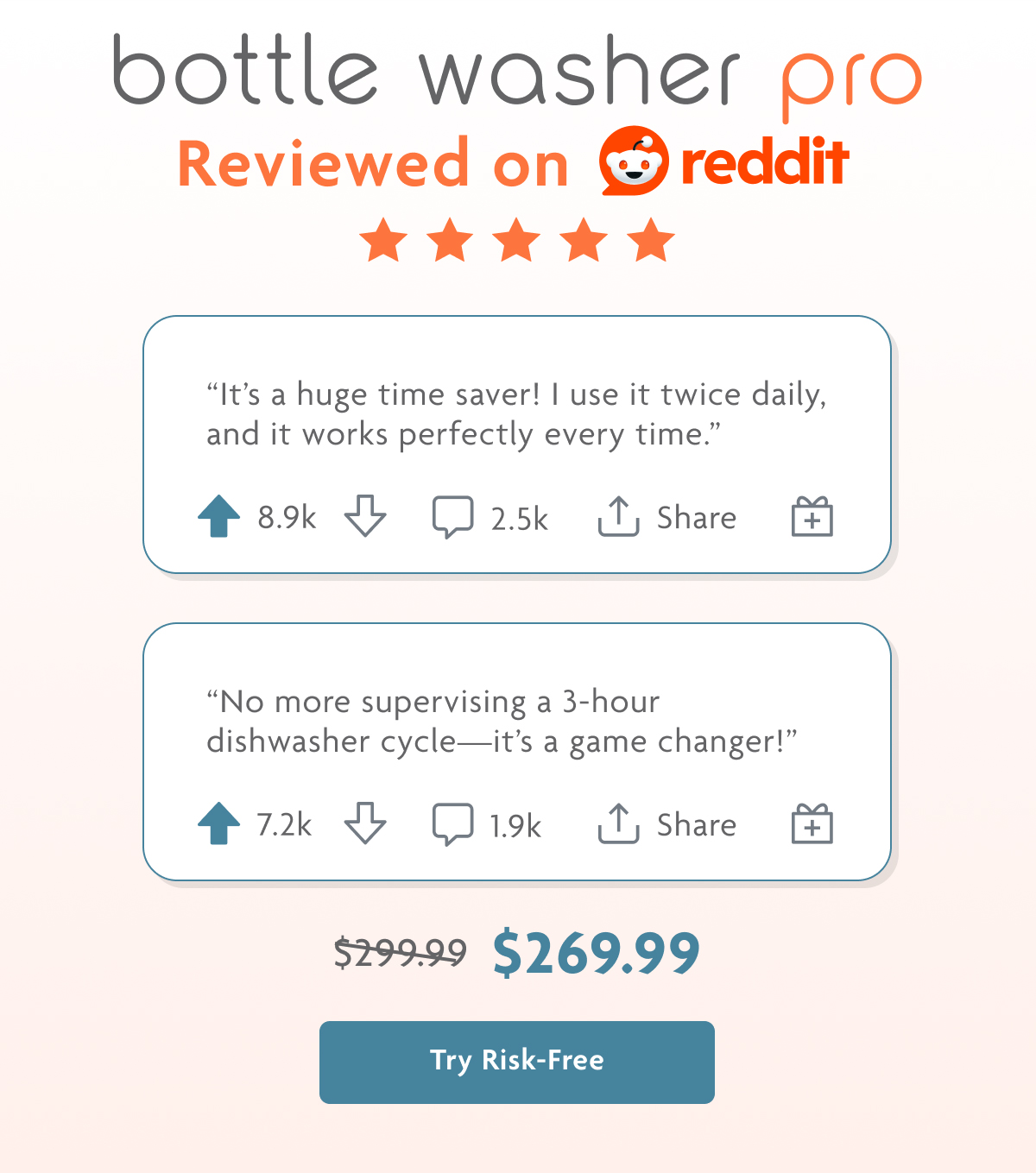 Bottle Washer Pro Reviewed On Reddit | Try Risk-Free