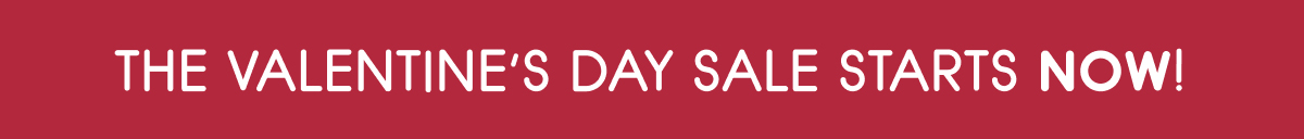 The Valentine's Day Sale Starts Now!