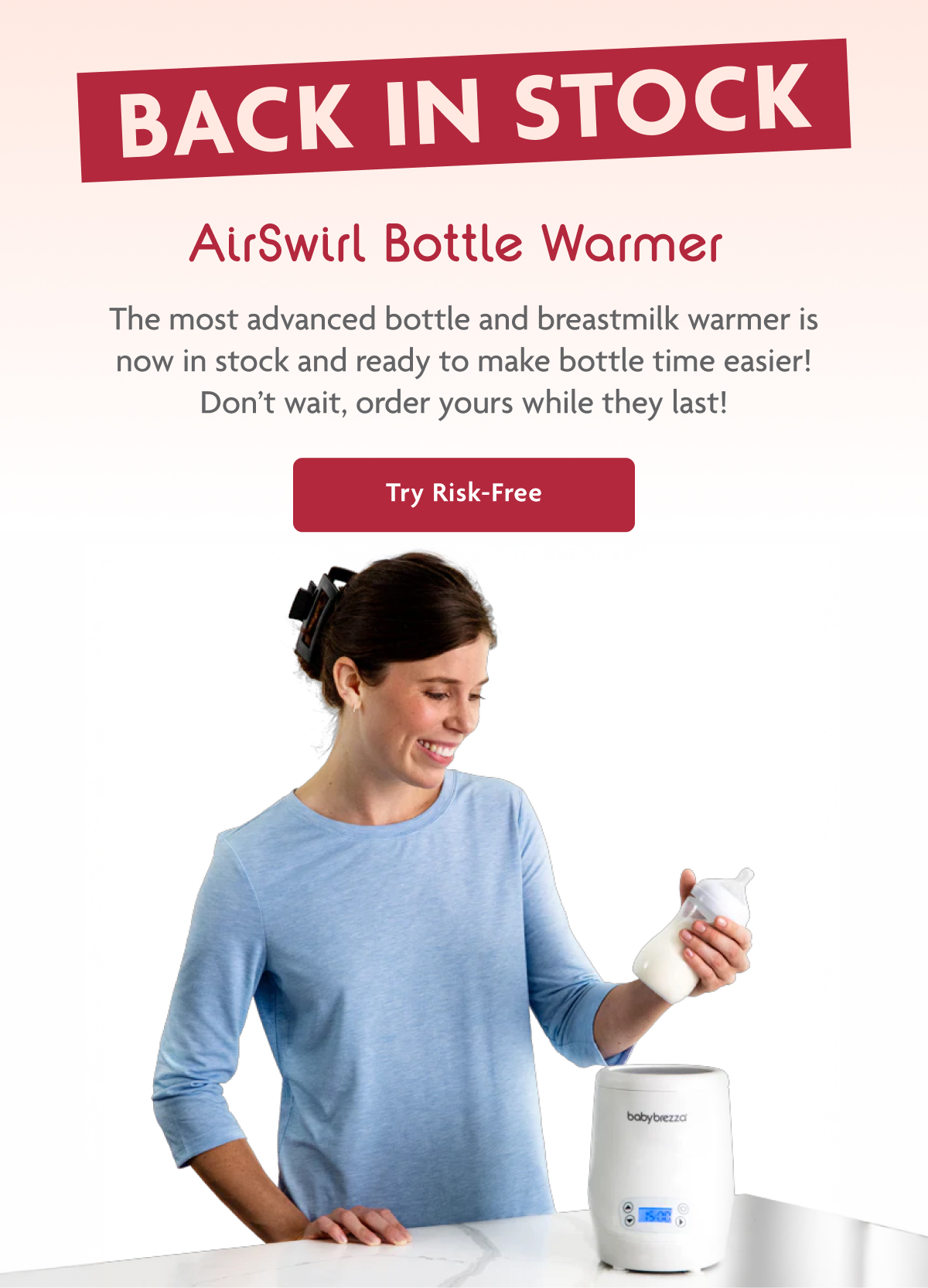 Back In Stock AirSwirl Bottle Warmer | Try Risk-Free