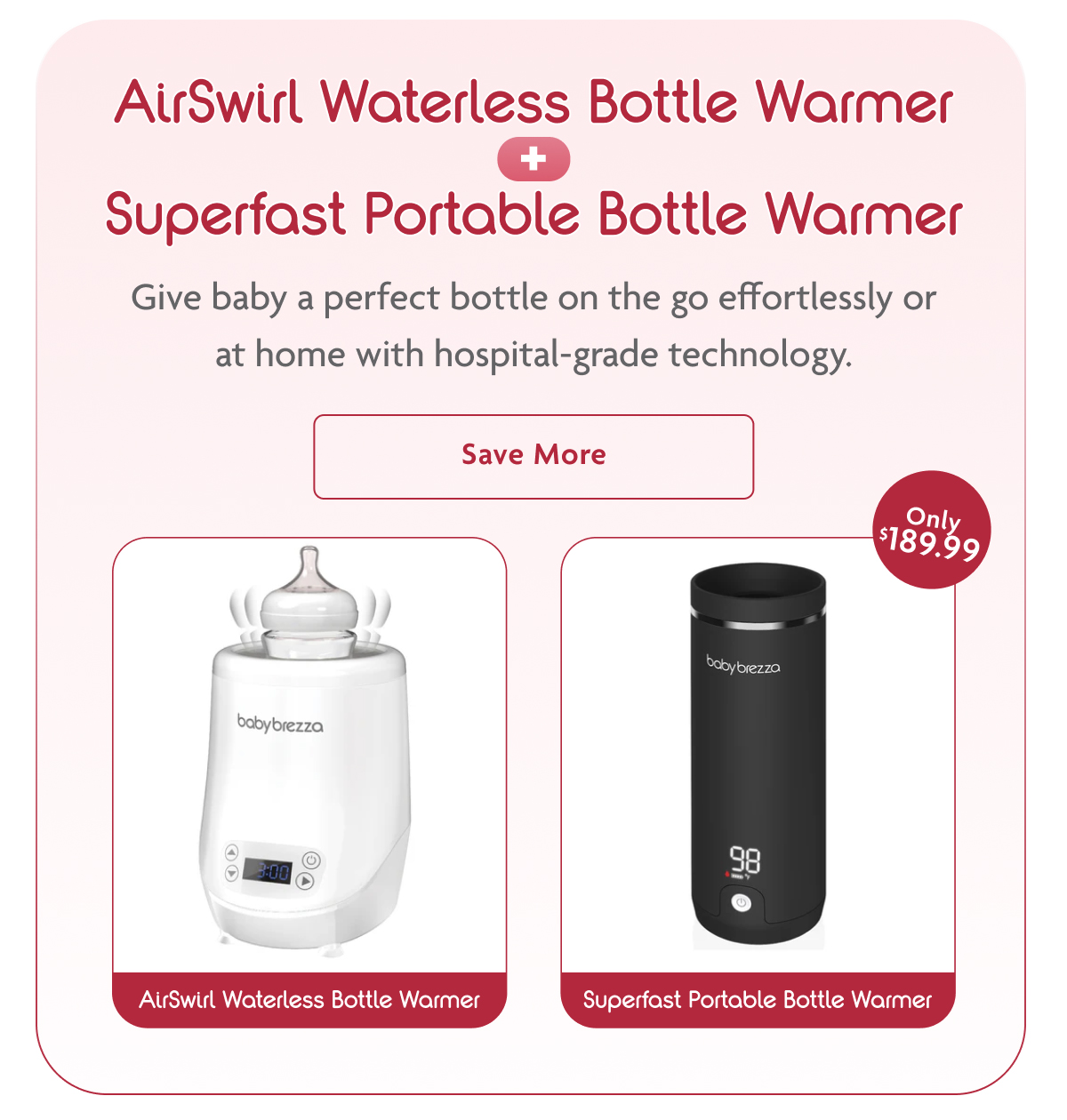 AirSwirl Waterless Bottle Warmer + Superfast Portable Bottle Warmer | Save More