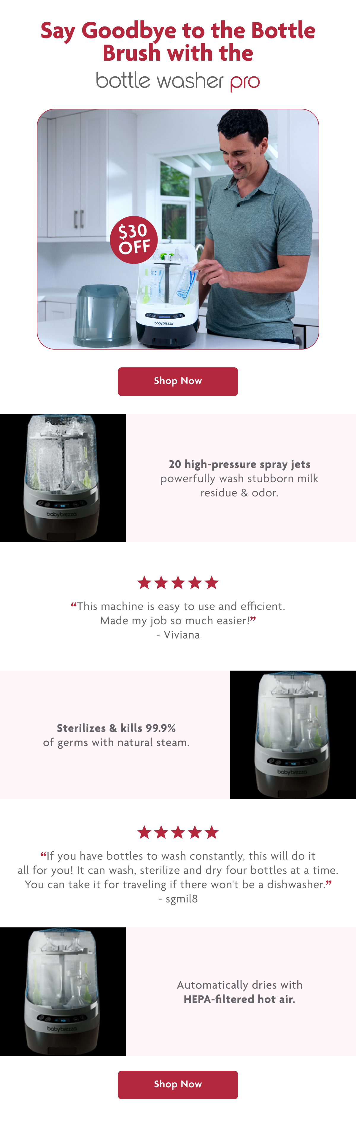 Say Goodbye To The Bottle Brush With The Bottle Washer Pro | Shop Now