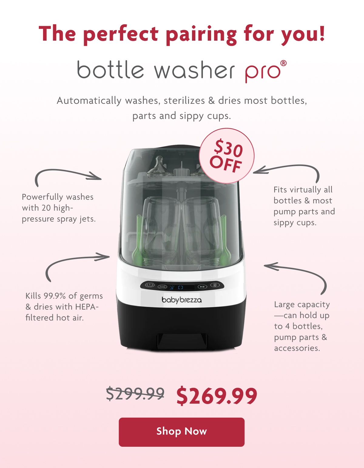 The Perfect Pairing For You! Bottle Washer Pro | Shop Now