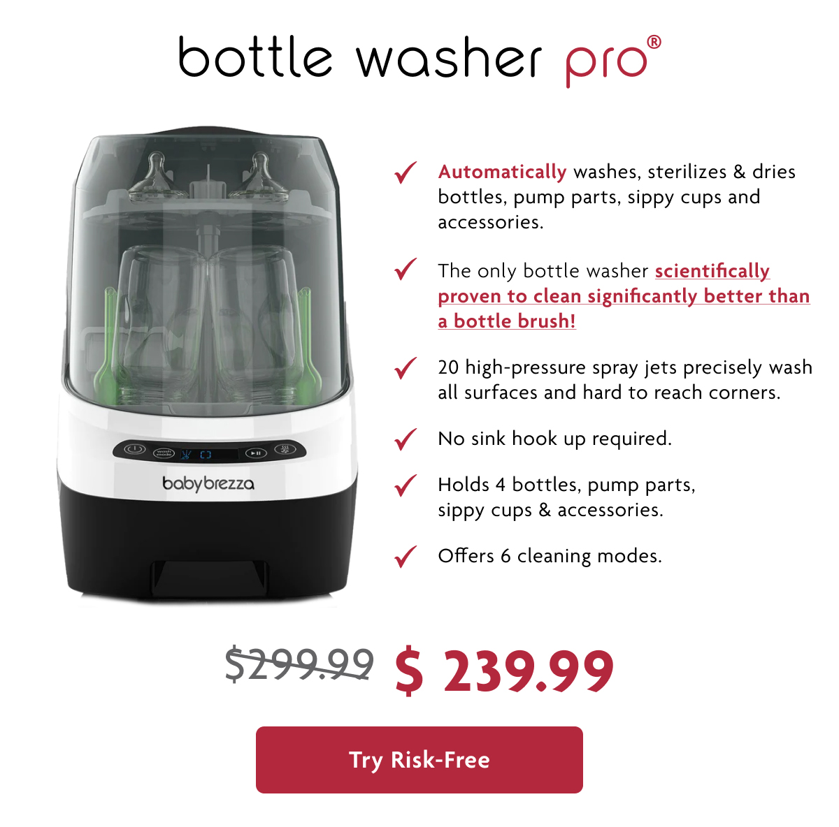 Bottle Washer Pro | Try Risk-Free