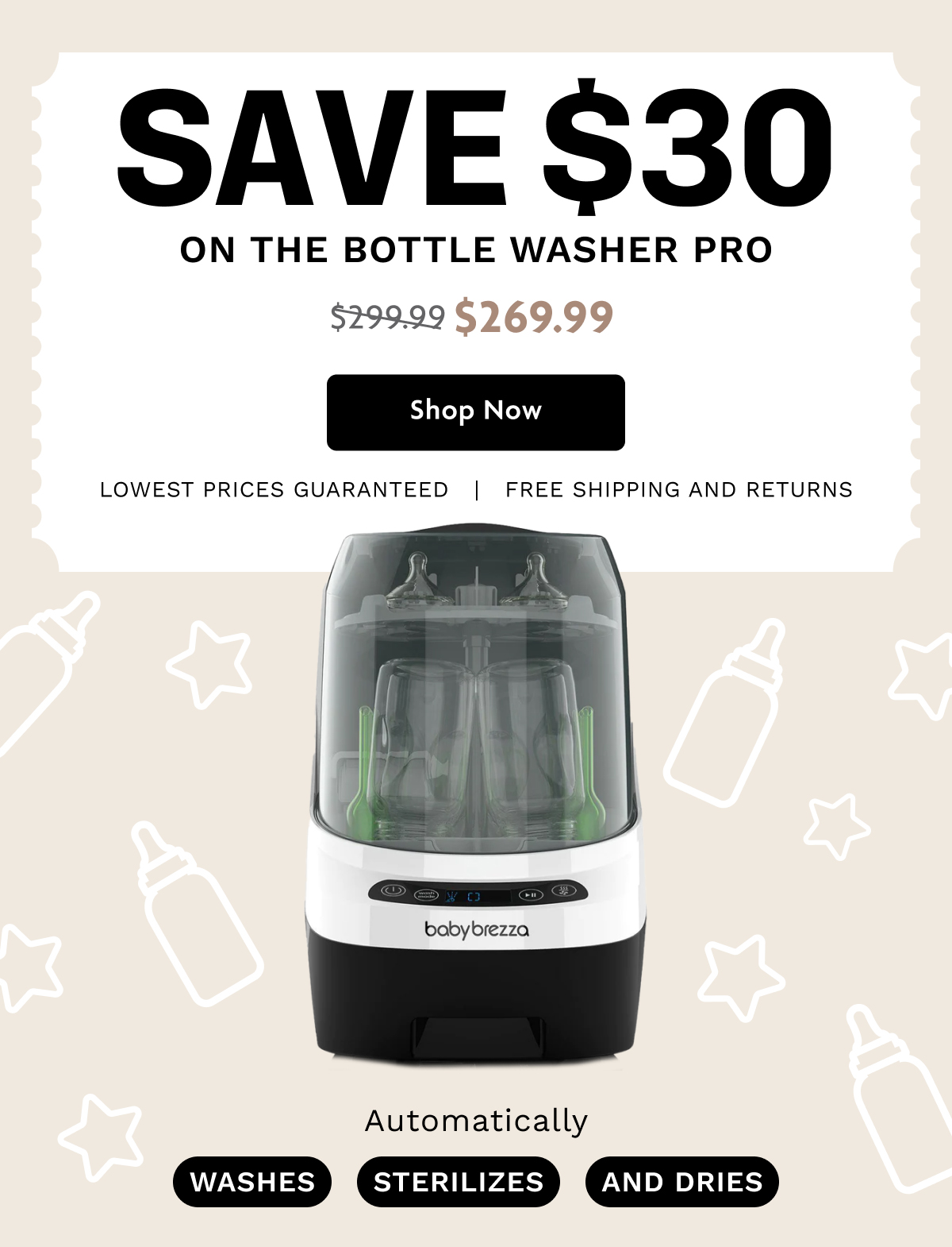 Save $30 On The Bottle Washer Pro | Shop Now