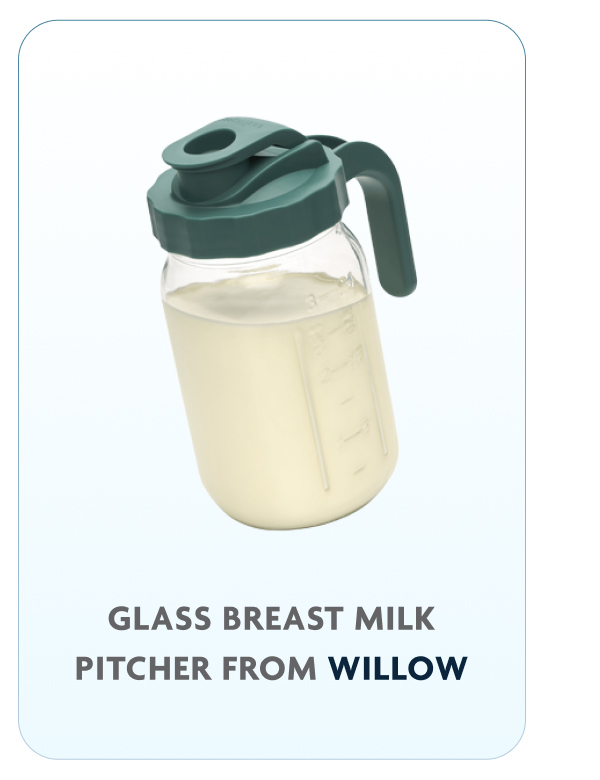 Glass Breast Milk Pitcher From Willow