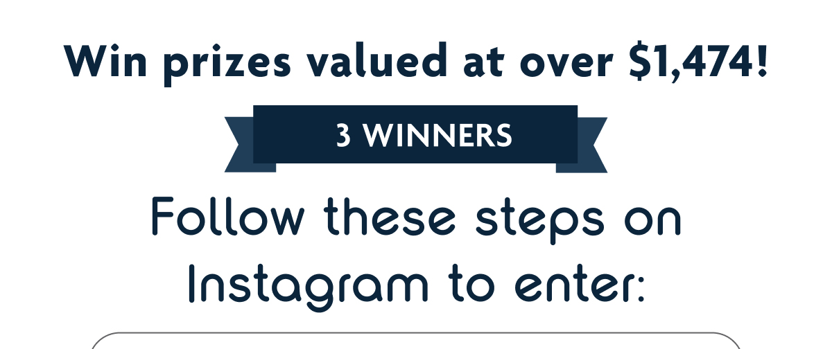 3 Winners | Enter Giveaway