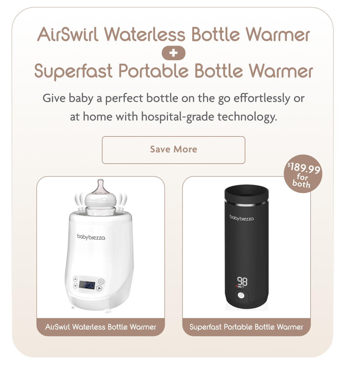 AirSwirl Waterless Bottle Warmer + Superfast Portable Bottle Warmer | Save More