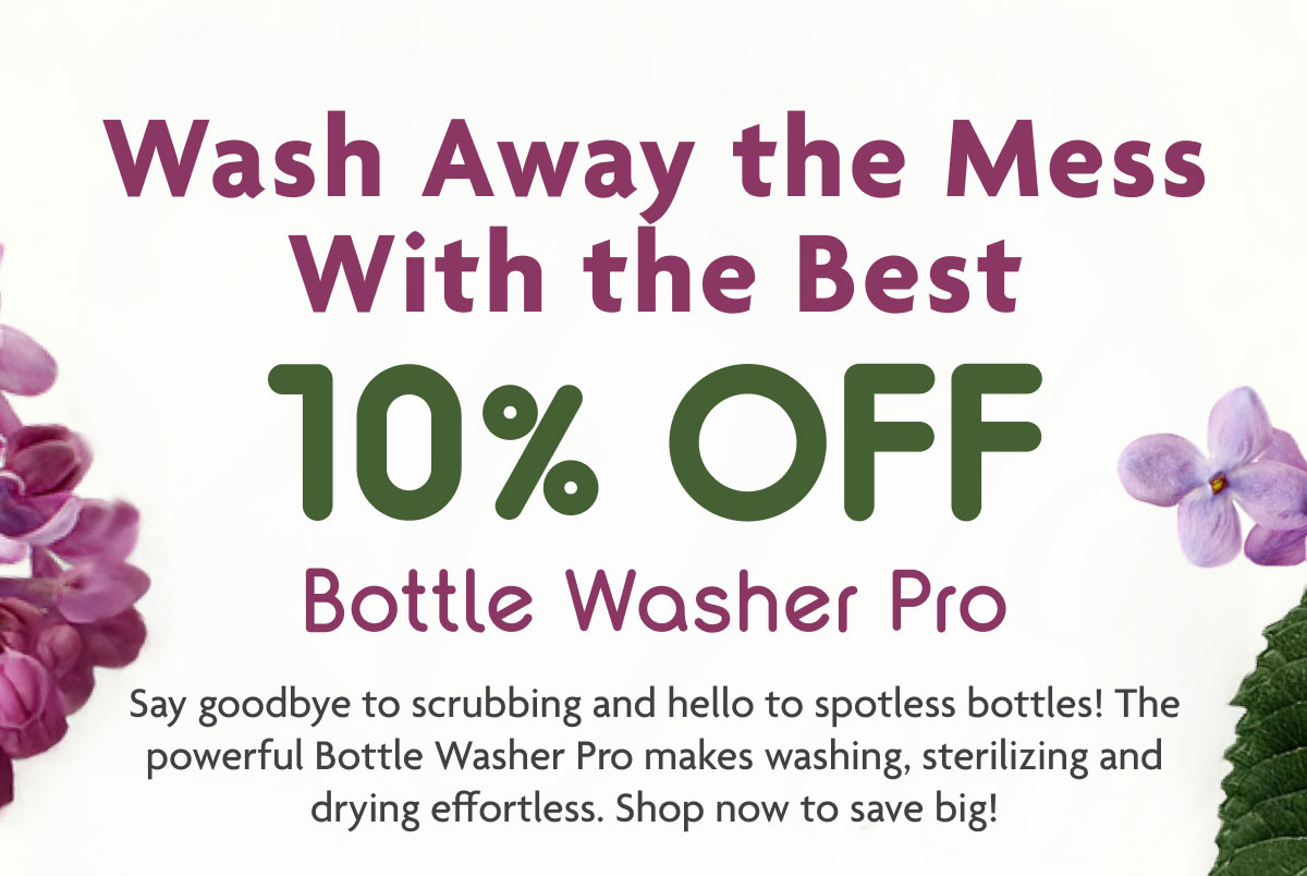 10% Off Bottle Washer Pro