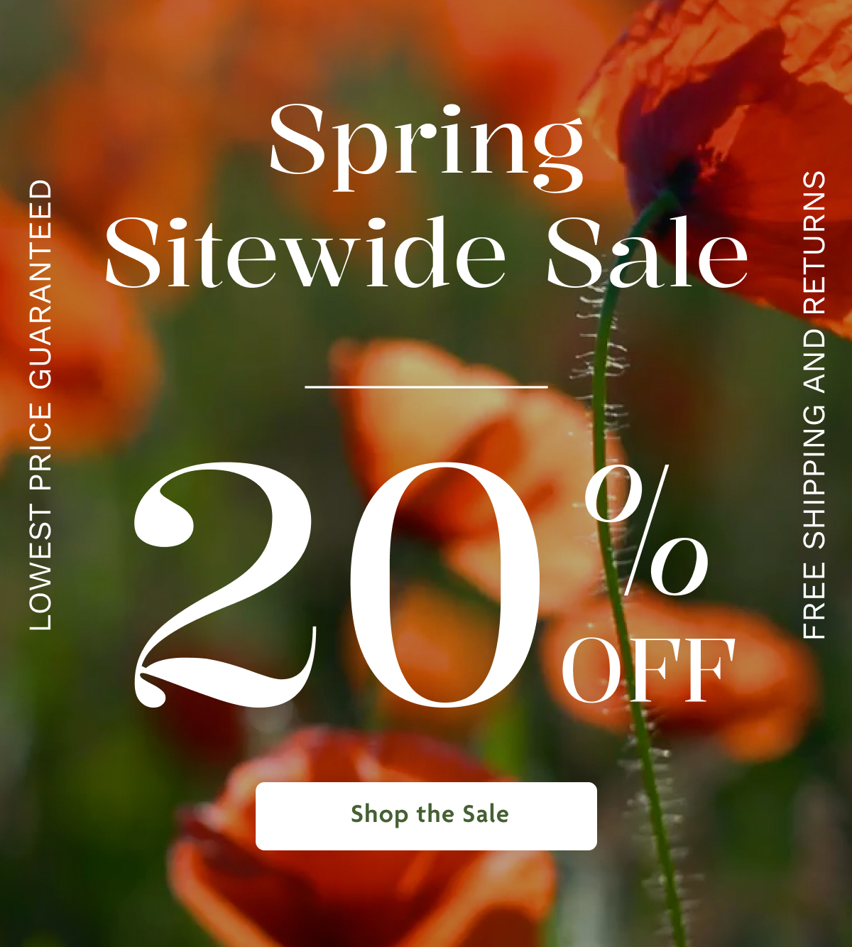 Spring Sitewide Sale 20% | Shop The Sale