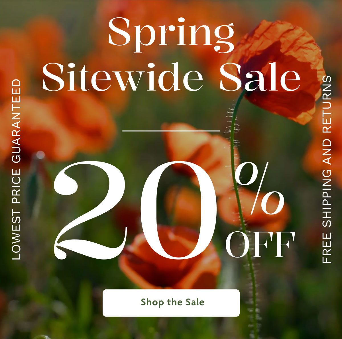 Spring Sitewide Sale 20% OFF | Shop The Sale