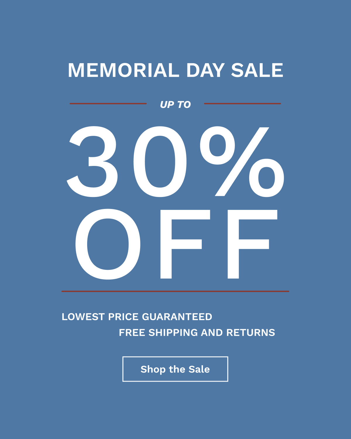 Memorial Day Sale | Shop The Sale