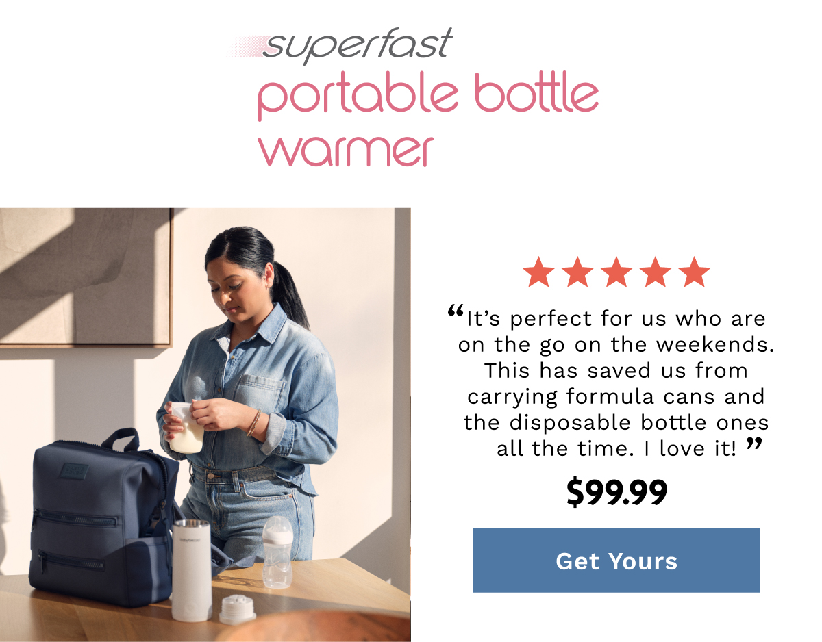 Superfast Portable Bottle Warmer | Get Yours