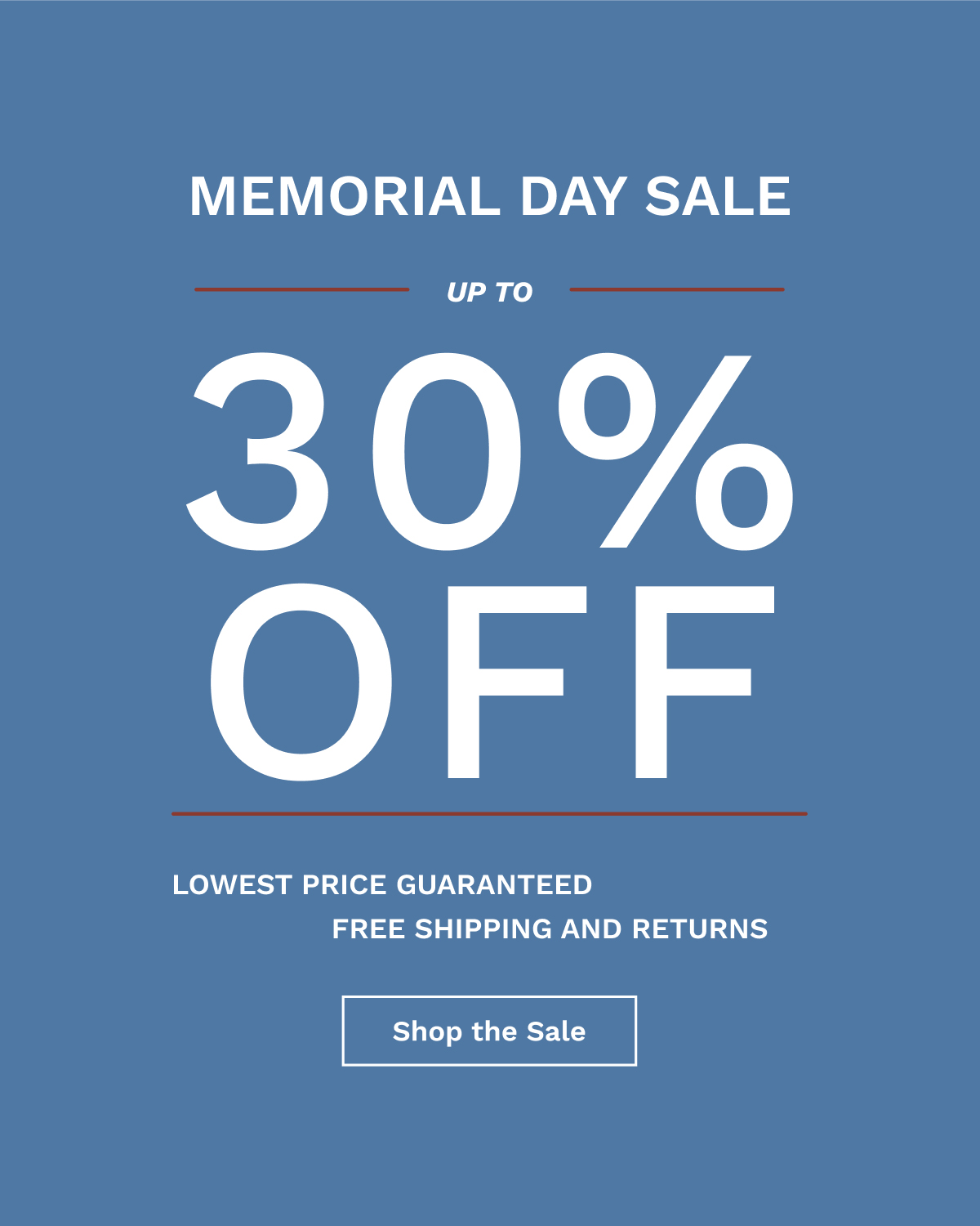 Memorial Day Sale | Shop The Sale