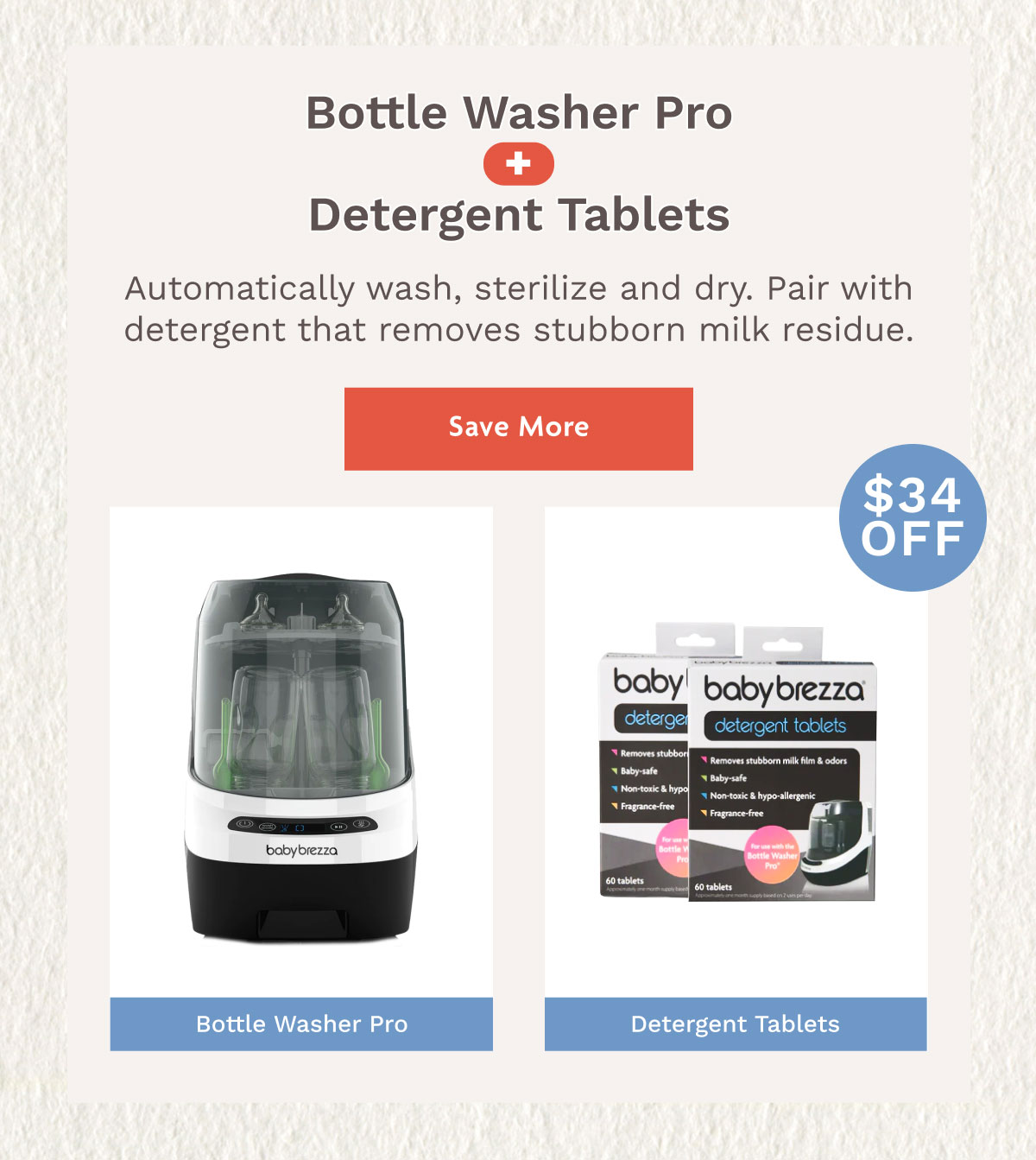 Bottle Washer Pro + Detergent Tablets | Save More