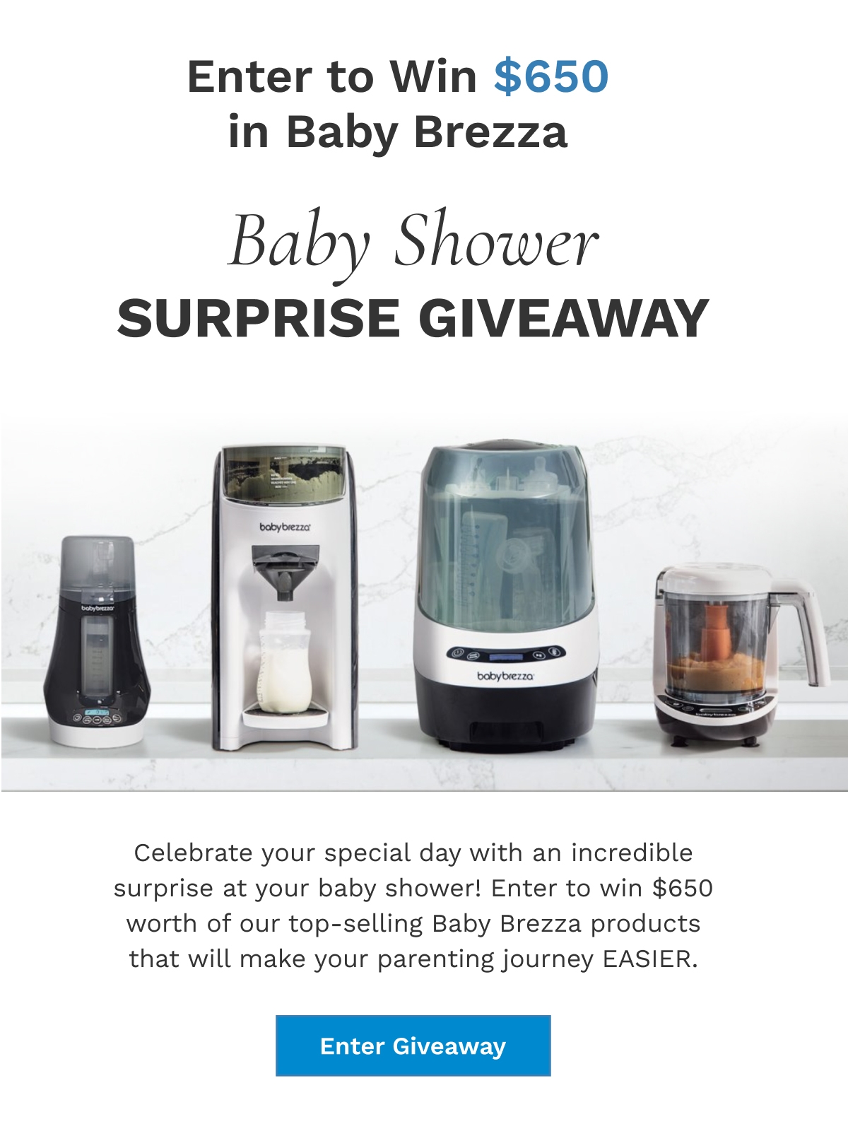 Baby Shower Surprise Giveaway | Enter Giveaway