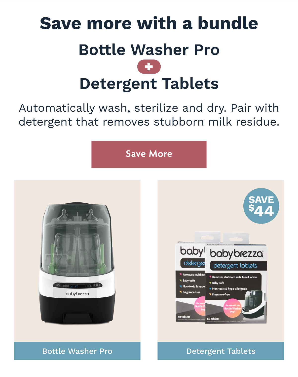 Bottle Washer Pro + Detergent Tablets | Save More