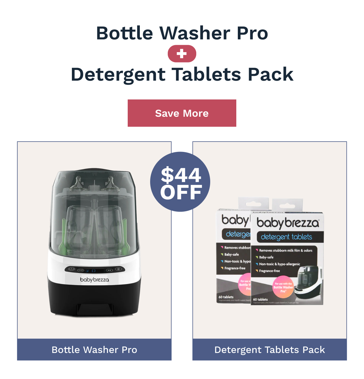 Bottle Washer Pro + Detergent Tablets Pack | Save More