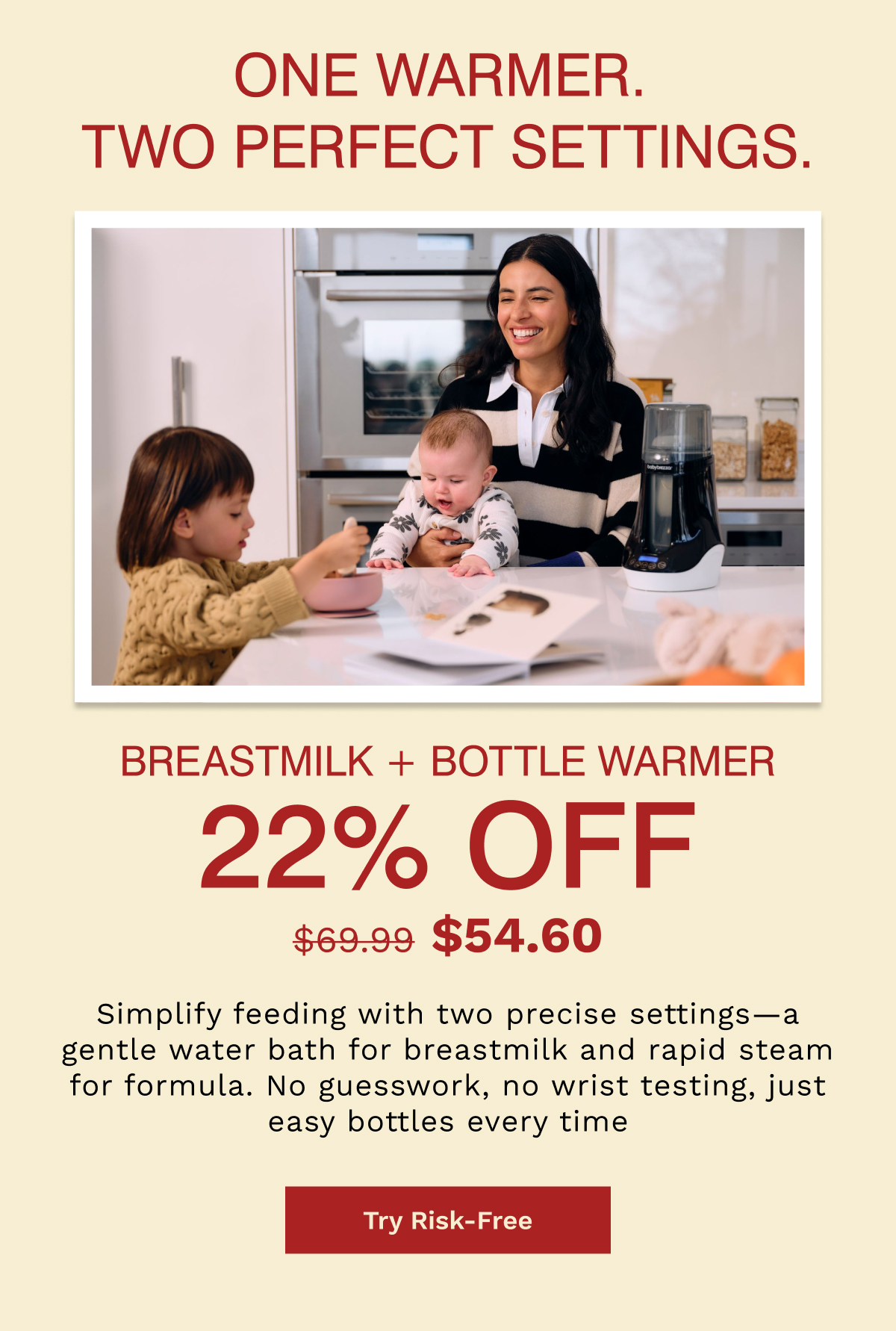 Breastmilk + Bottle Warmer | Try Risk-Free