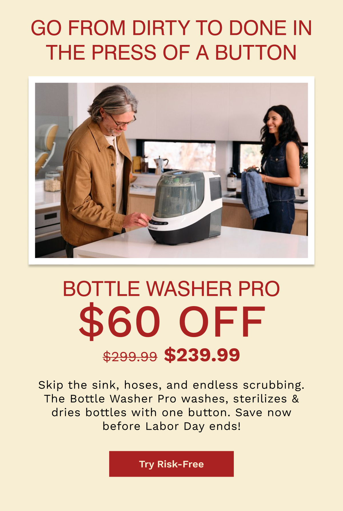 Bottle Washer Pro | Try Risk-Free