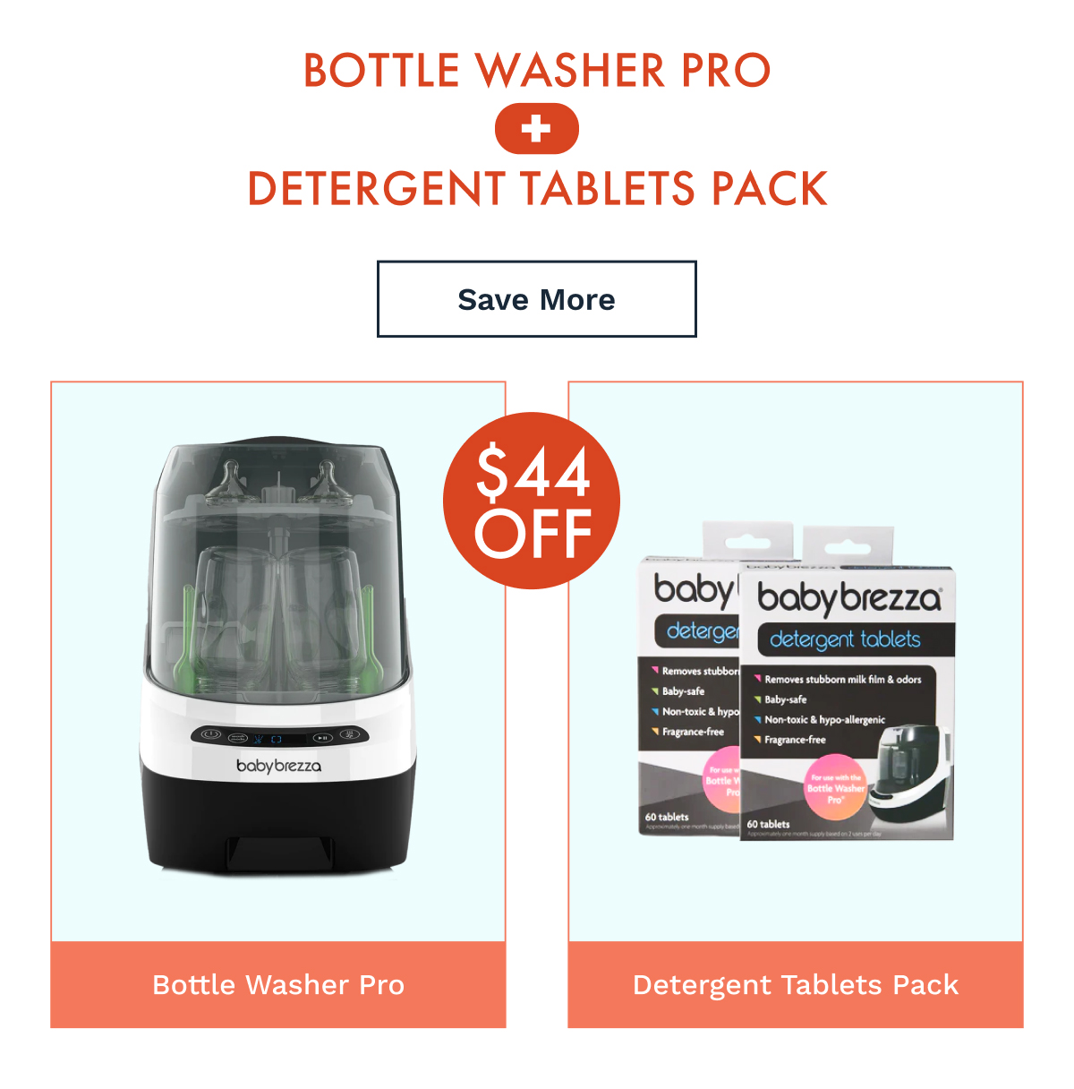 Bottle Washer Pro + Detergent Tablets Pack | Save More