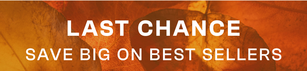 Last Chance Save Big On Best Sellers