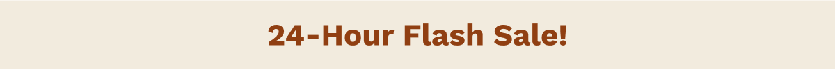 24-Hour Flash Sale!