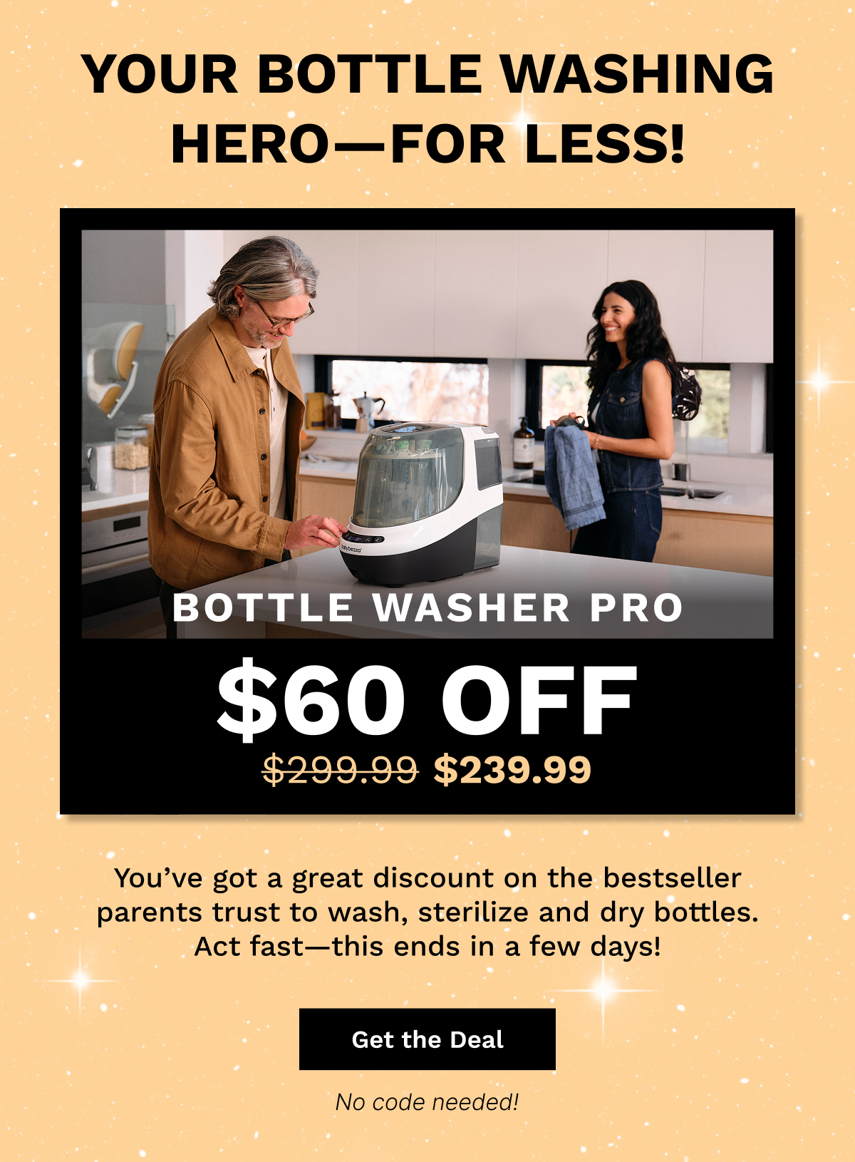 Your Bottle Washing Hero-For Less! | Get The Deal