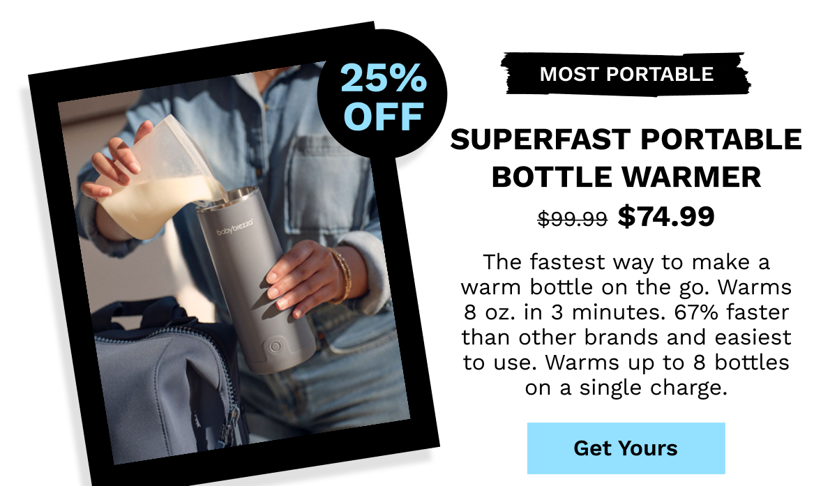 Superfast Portable Bottle Warmer | Get Yours