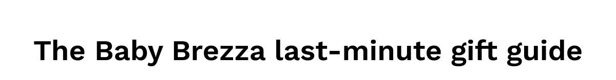 The Baby Brezza Last-Minute Gift Guide
