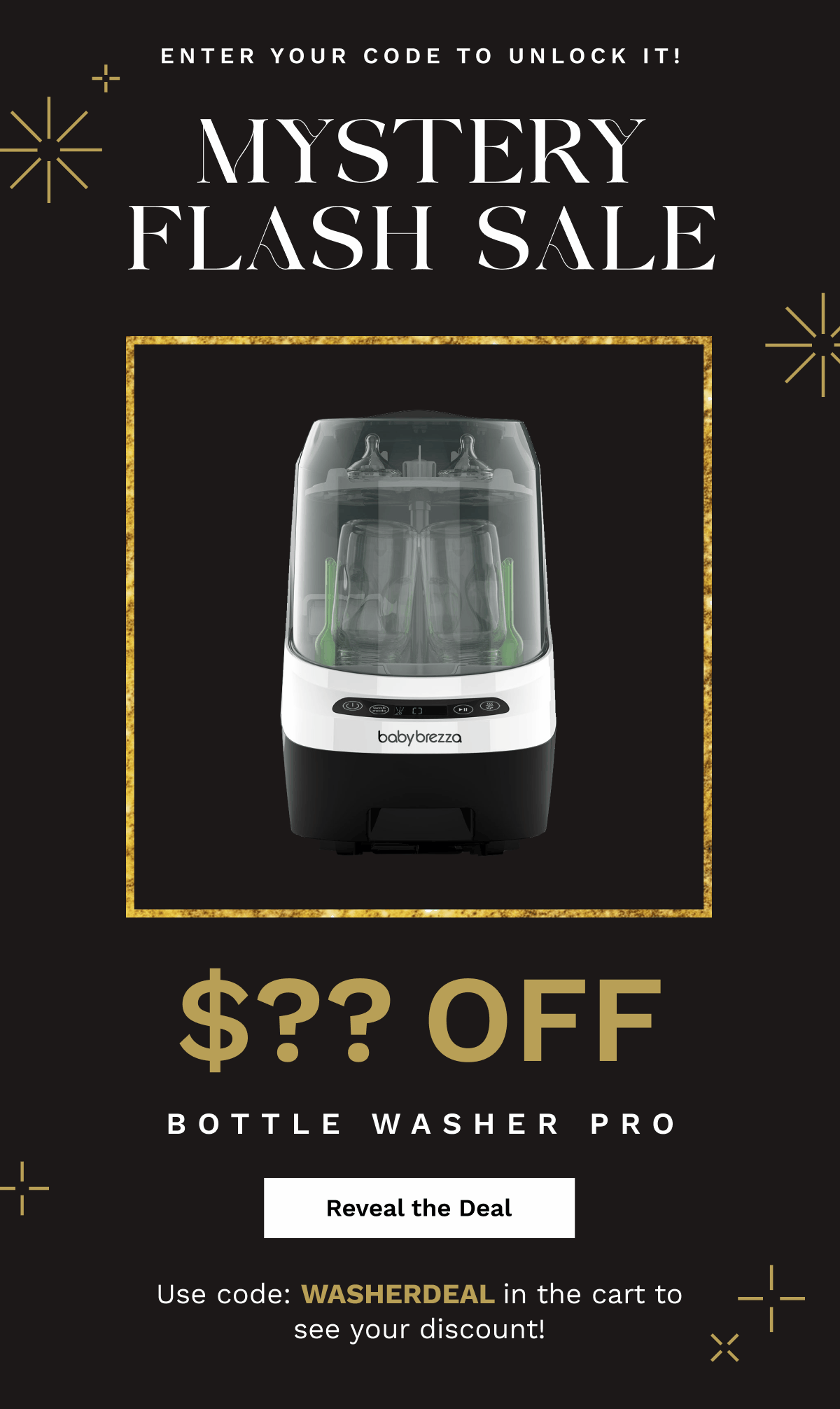 Enter Your Code To Unlock It! Mystery Flash Sale | Reveal The Deal